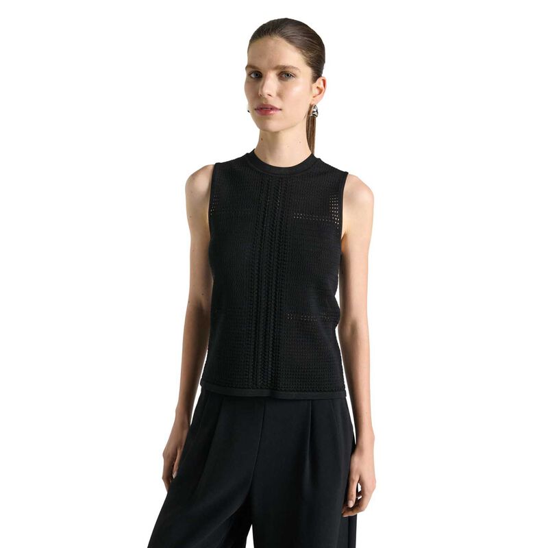 Cue Perforated Knit Tank Top image number 4